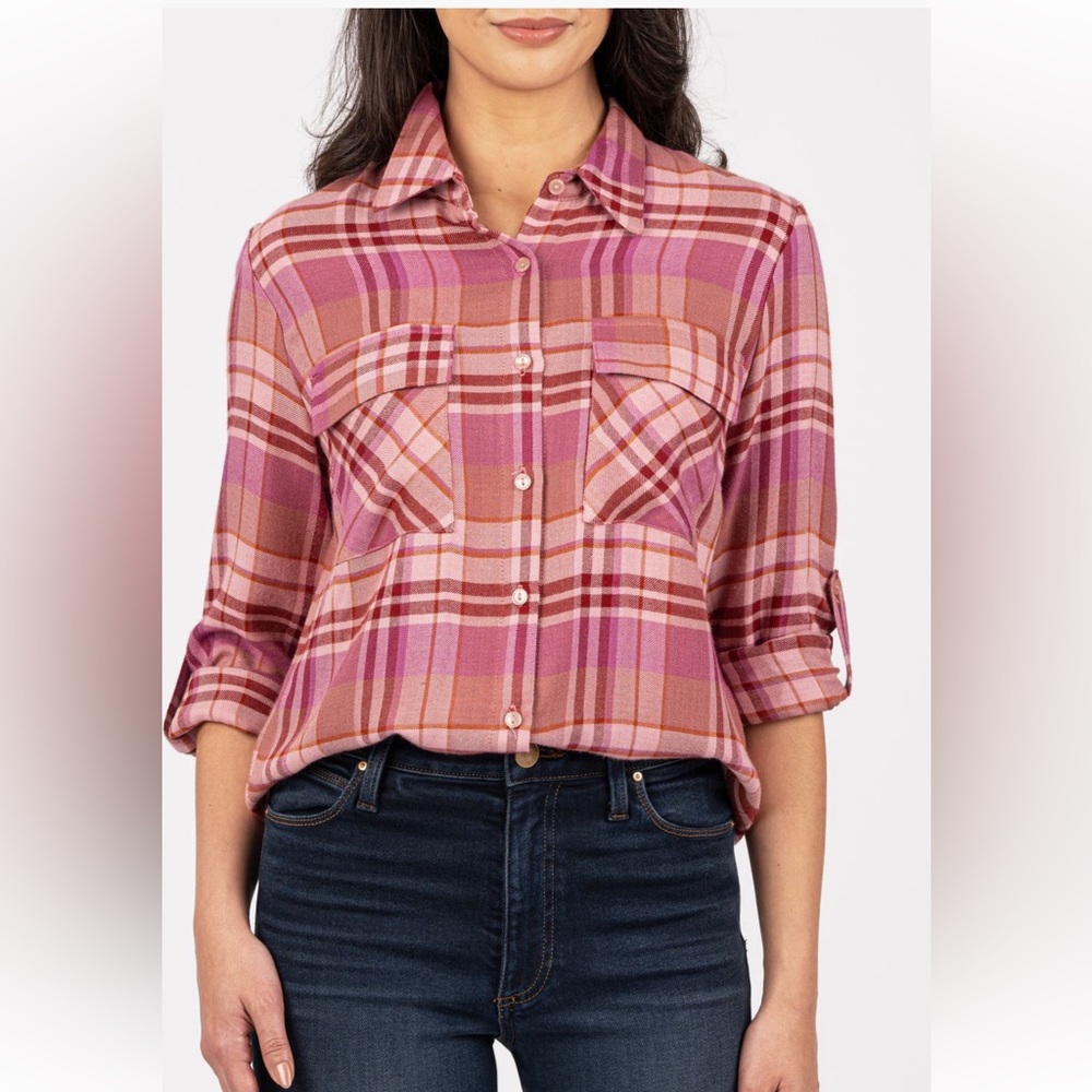 NWOT Kut From the Kloth Classic Western Shirt xl
